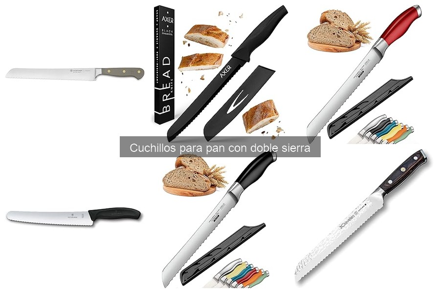 Guía de compra de cuchillos para pan con doble sierra