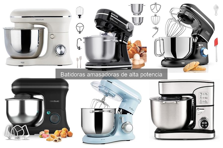 Guía para elegir la mejor batidora amasadora de alta potencia