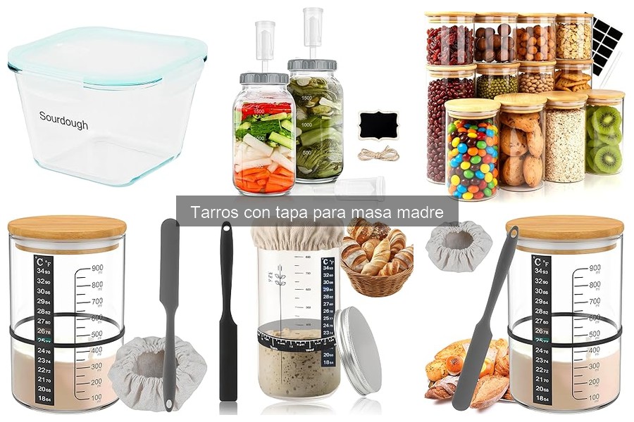 Guía para elegir tarros con tapa para masa madre