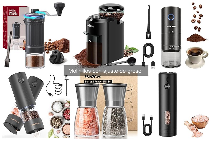 Mantenimiento y limpieza de molinillos con ajuste de grosor