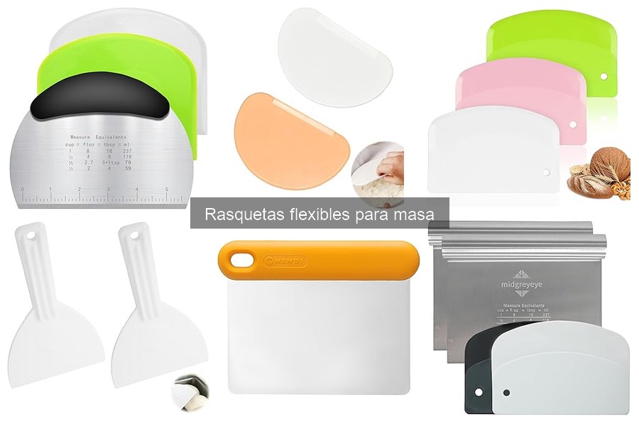 Mantenimiento y limpieza de rasquetas flexibles para masa