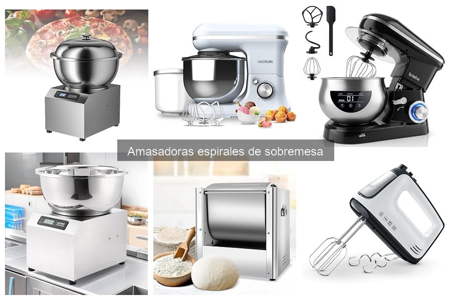 Manual de uso para amasadoras espirales de sobremesa