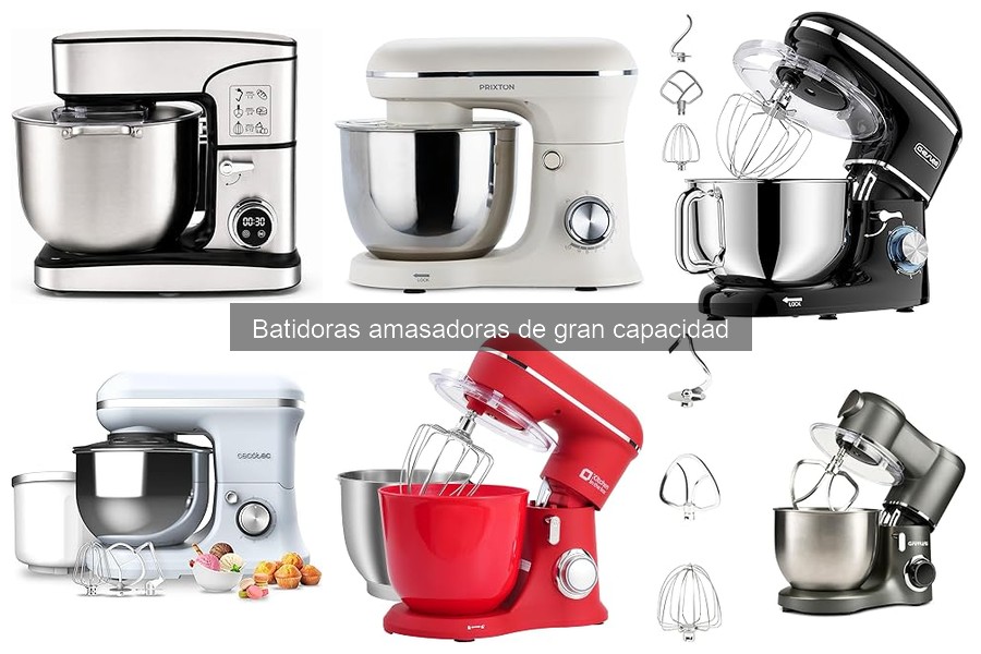 Mejores accesorios para batidoras amasadoras de gran capacidad