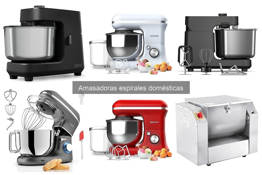 Mejores amasadoras espirales económicas para tu hogar
