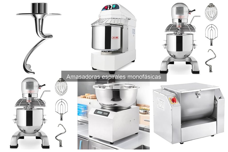 Mejores amasadoras espirales monofásicas para pan casero