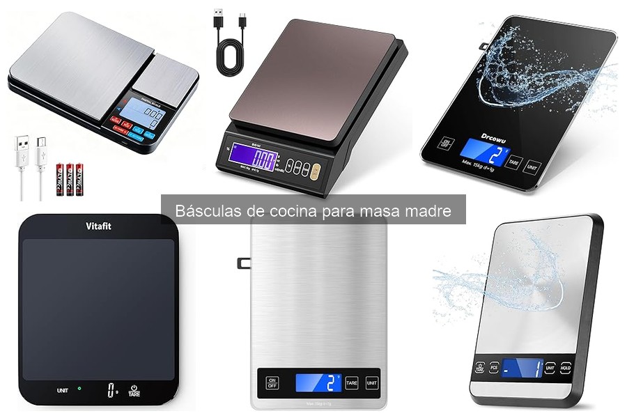 Mejores básculas de cocina para masa madre al mejor precio