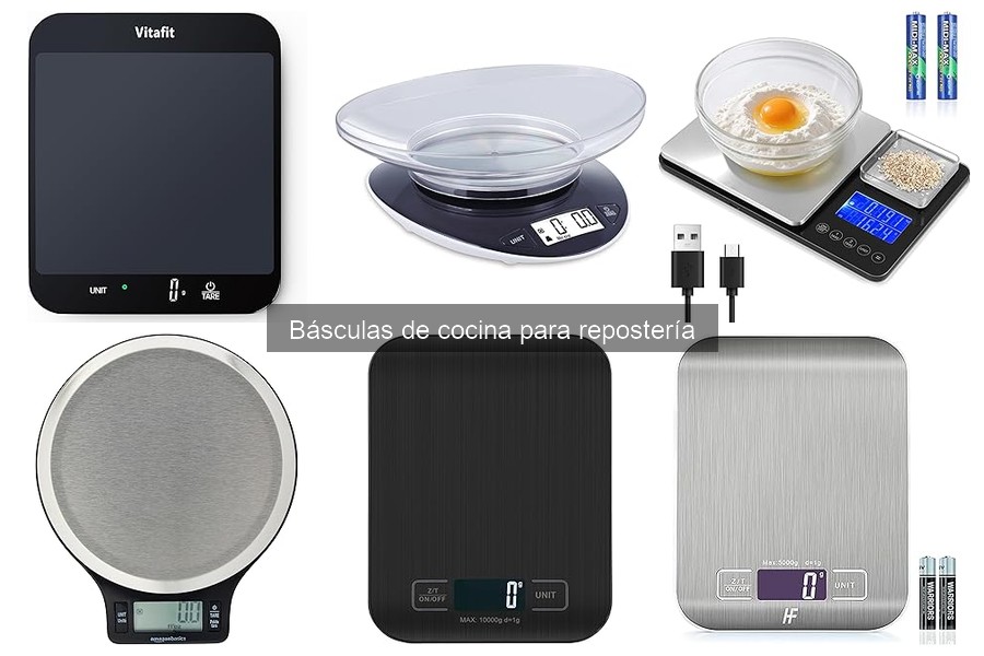Mejores básculas de cocina para repostería 2023