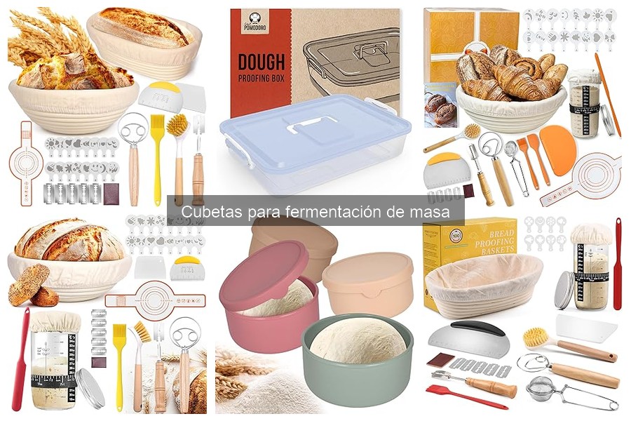 Mejores cubetas para fermentación de masa según el tipo de pan