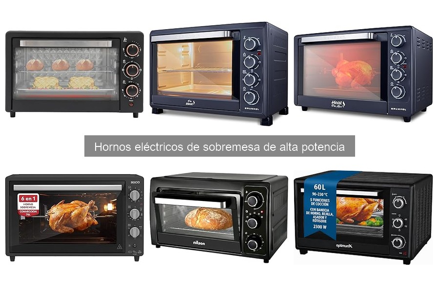 Mejores hornos eléctricos sobremesa para repostería 2023