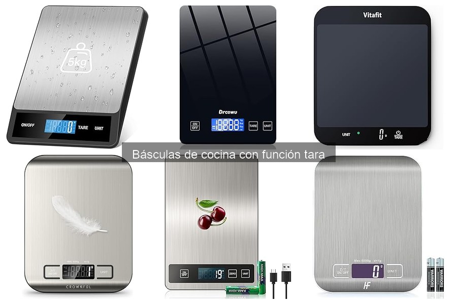 Mejores marcas de básculas de cocina con función tara