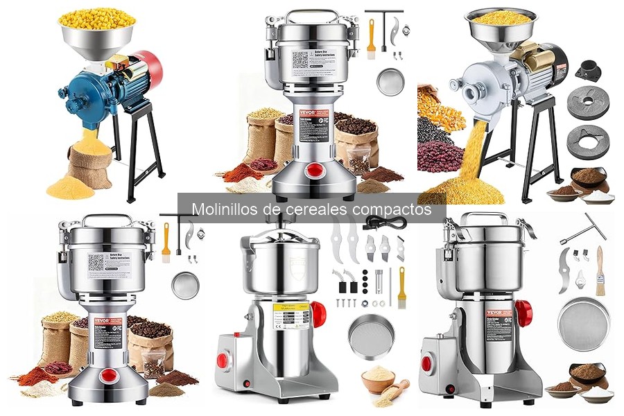 Mejores molinillos de cereales compactos para uso doméstico