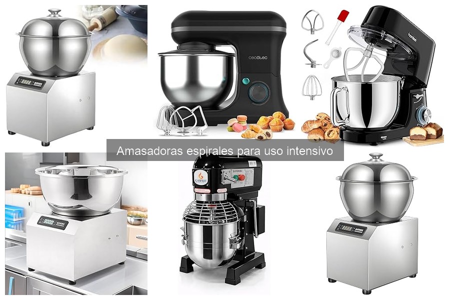Mejores ofertas en amasadoras espirales para pan y repostería