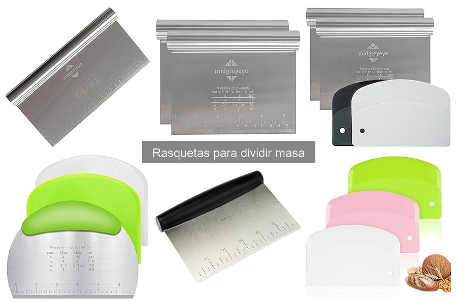 Mejores rasquetas para dividir masa: opiniones de usuarios