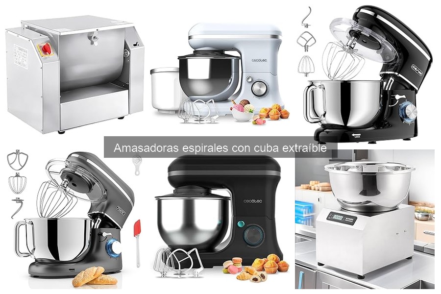 ¿Merece la pena una amasadora espiral con cuba extraíble?