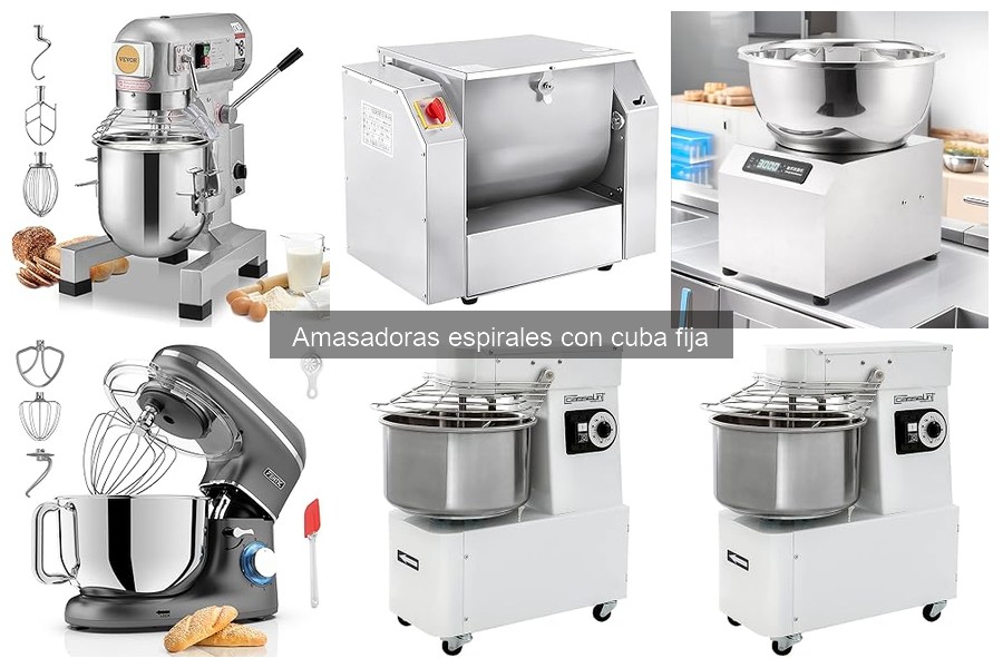 Ofertas en amasadoras espirales con cuba fija para pan casero