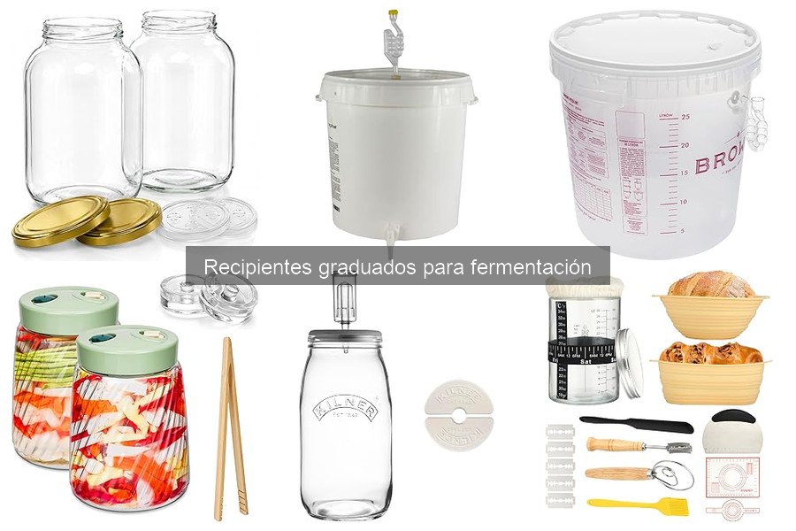 Ofertas en recipientes graduados para fermentación