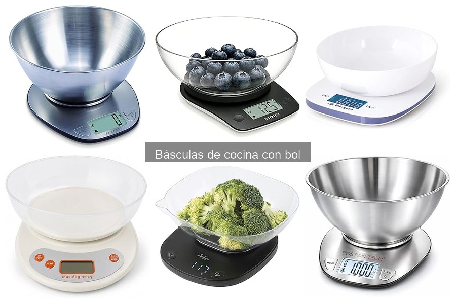 Opiniones de usuarios sobre básculas de cocina con bol