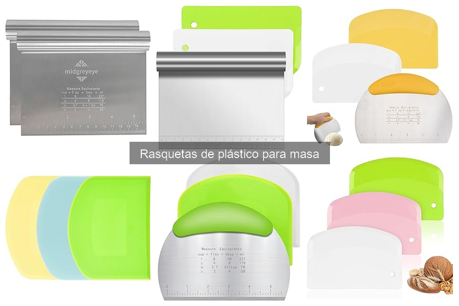 Opiniones de usuarios sobre rasquetas de plástico para masa
