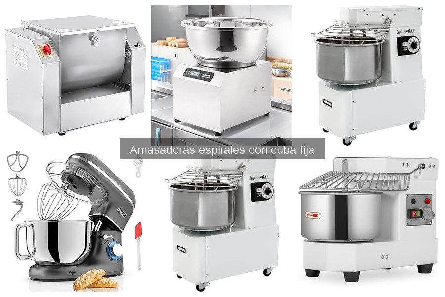 Opiniones sobre amasadoras espirales con cuba fija