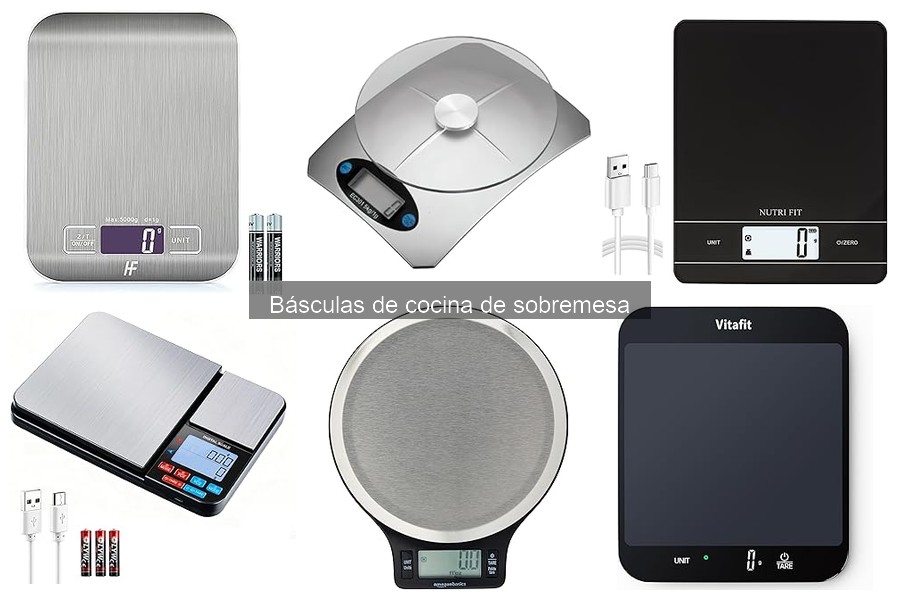 Problemas comunes con básculas de cocina de sobremesa