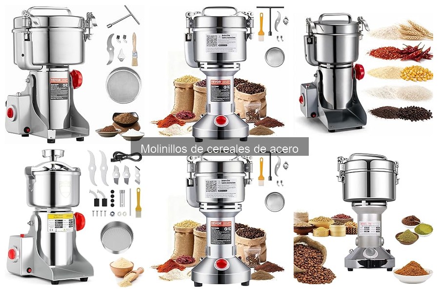 Problemas comunes con molinillos de cereales de acero