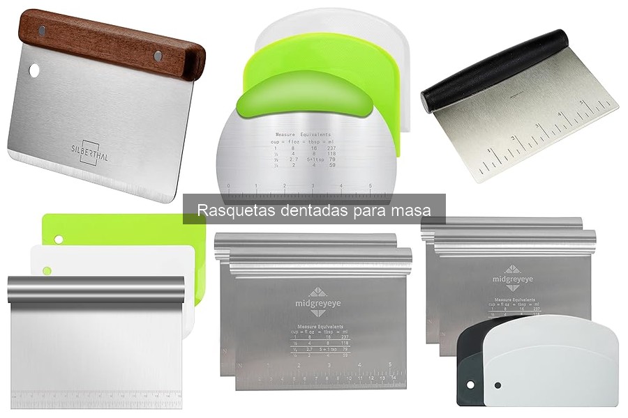 Problemas comunes con rasquetas dentadas para masa