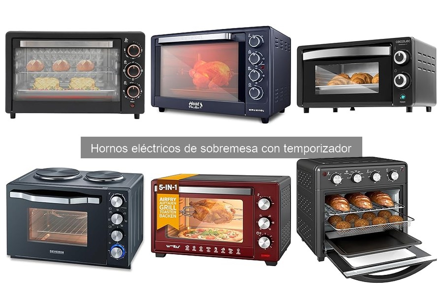 ¿Qué es un horno eléctrico de sobremesa con temporizador?