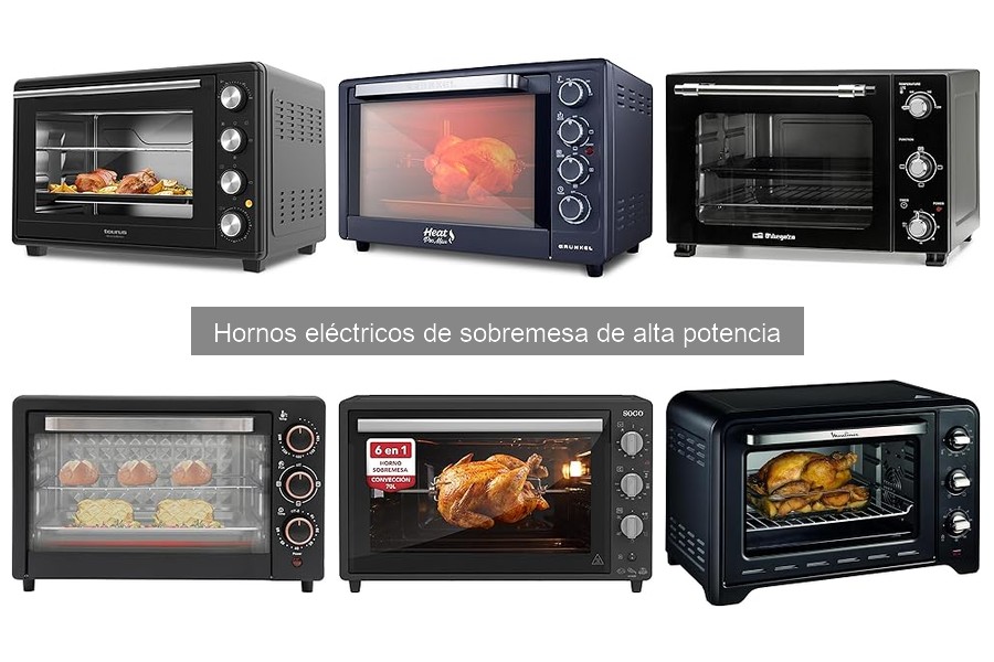 ¿Qué es un horno eléctrico de sobremesa de alta potencia?