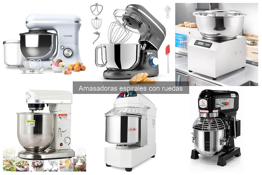 ¿Qué es una amasadora espiral con ruedas? Características y usos
