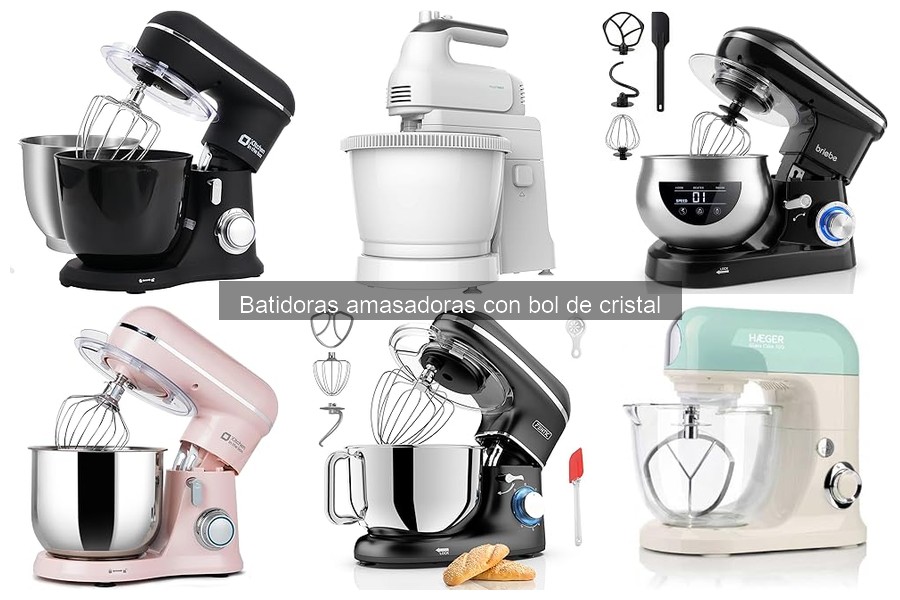 ¿Qué es una batidora amasadora con bol de cristal?