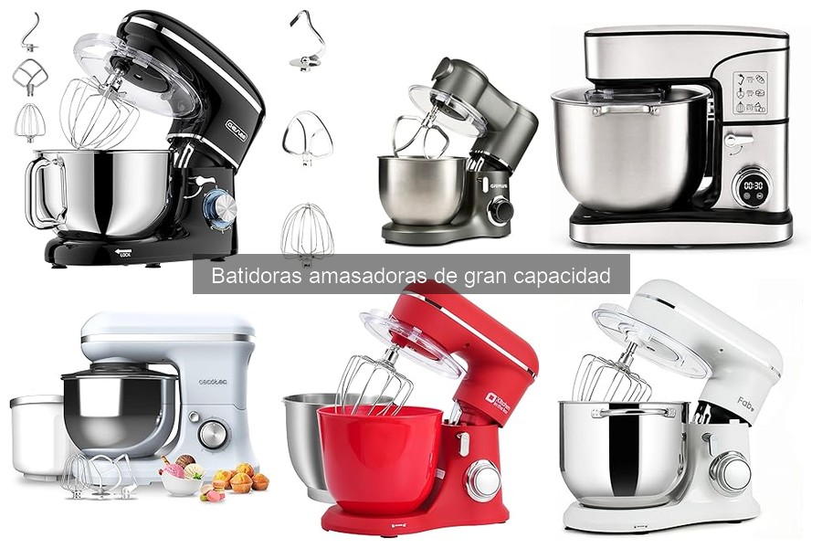 ¿Qué es una batidora amasadora de gran capacidad?