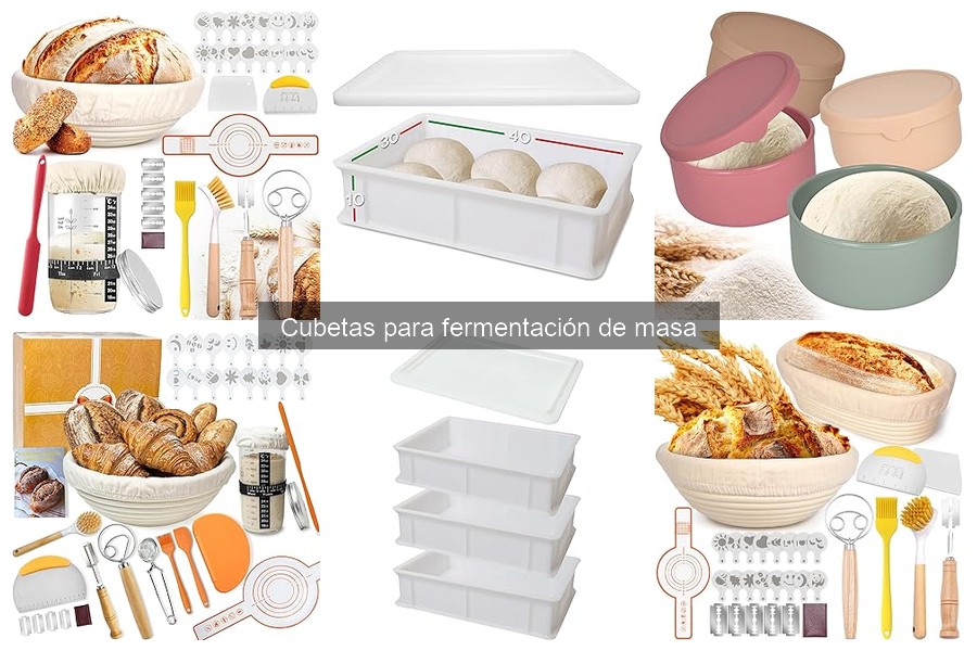 ¿Qué es una cubeta para fermentación de masa?
