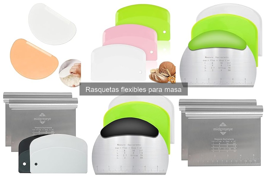 ¿Qué son las rasquetas flexibles para masa? Guía para principiantes