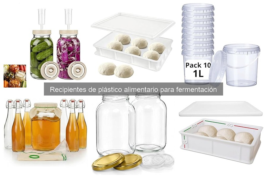 ¿Qué son los recipientes de plástico alimentario para fermentación?