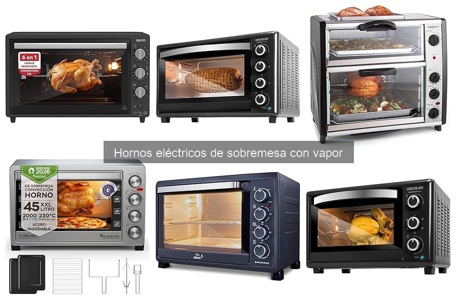 Recetas deliciosas para horno eléctrico de sobremesa con vapor