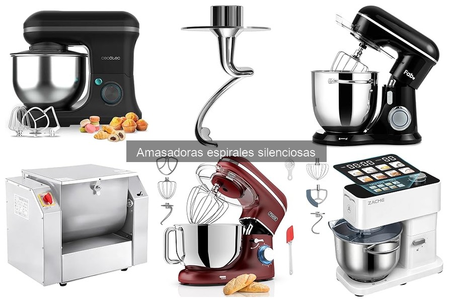 Recetas fáciles con amasadoras espirales silenciosas