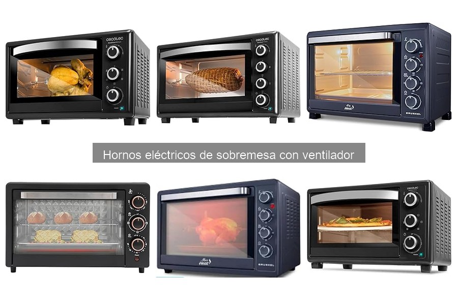 Recetas fáciles para horno eléctrico de sobremesa con ventilador
