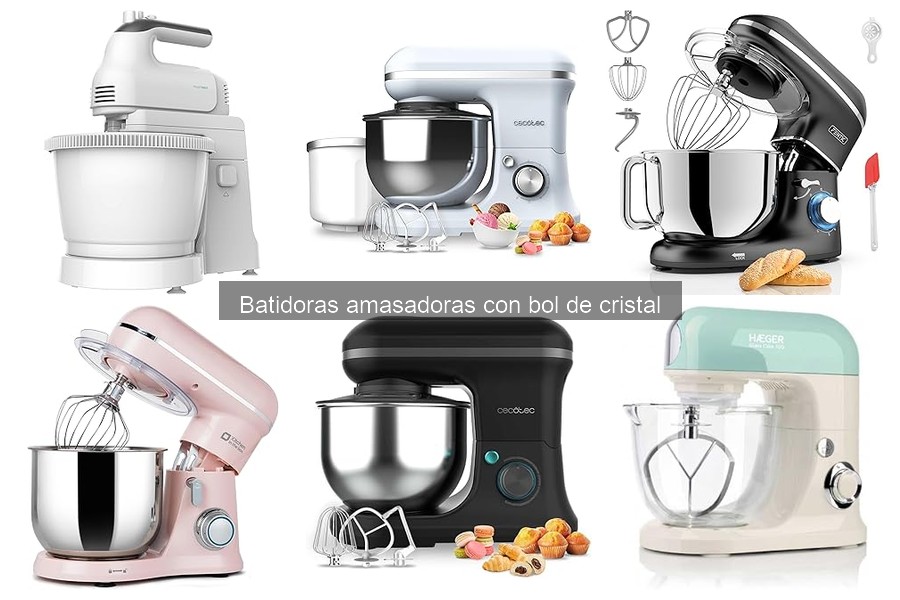 Recetas irresistibles con batidora amasadora de bol de cristal