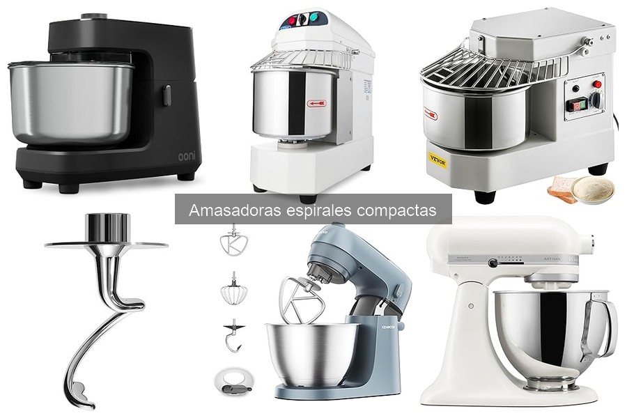 Recetas perfectas para amasadoras espirales compactas