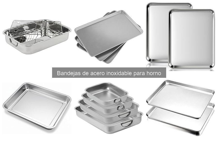 ¿Se pueden usar bandejas de acero inoxidable en microondas?