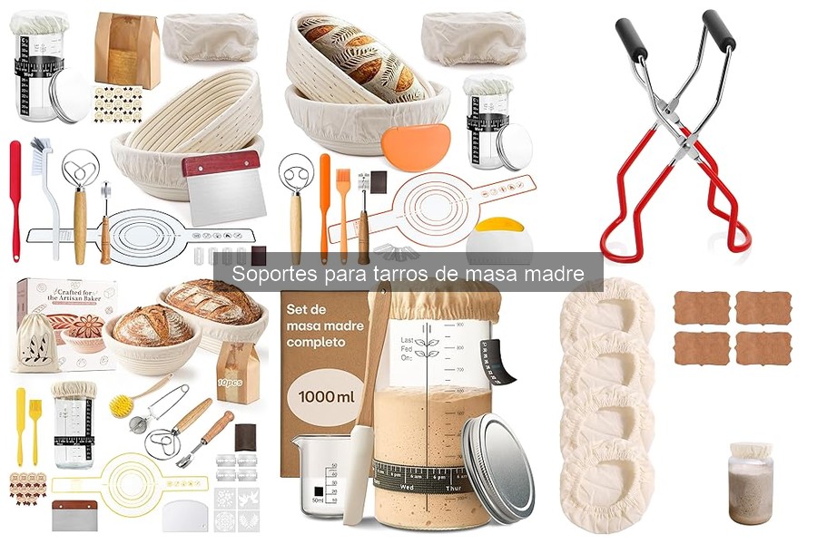 ¿Son necesarios los soportes para tarros de masa madre?