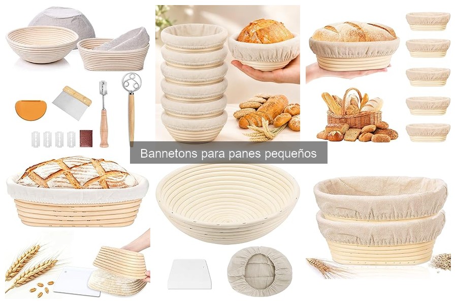 Tamaños y formas de bannetons para pan pequeños explicados