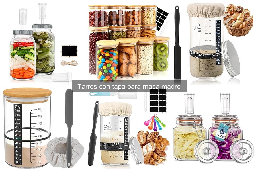 Tarros con tapa para masa madre: qué son y su función