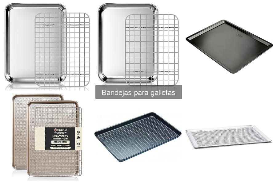 Tipos de bandejas para galletas: materiales y diseños