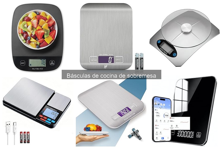 Tipos de Básculas de Cocina de Sobremesa: Guía Completa