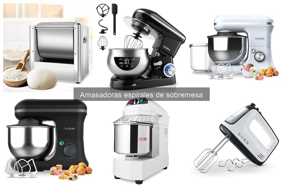 Tipos de masas que puedes hacer con amasadora espiral