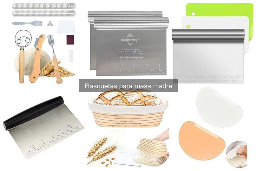 Tipos de rasquetas para masa madre: materiales y usos