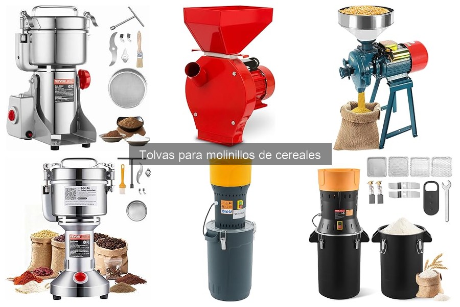 Tipos de tolvas para molinillos de cereales: Guía completa