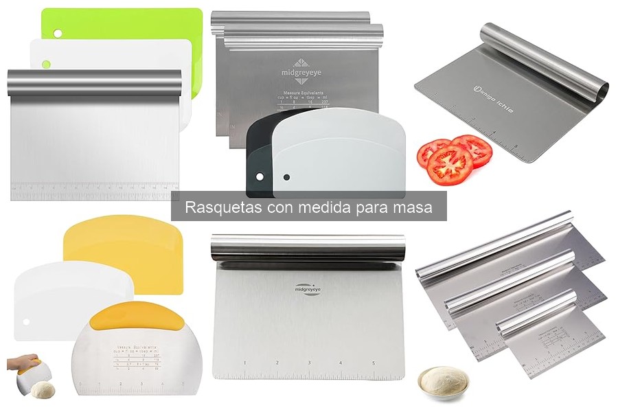 Uso adecuado de rasquetas con medida para masa