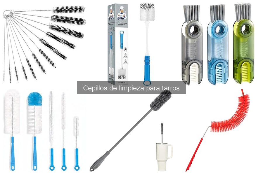 Usos creativos de cepillos de limpieza para tarros